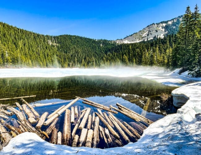 talapus and olallie lakes log jam