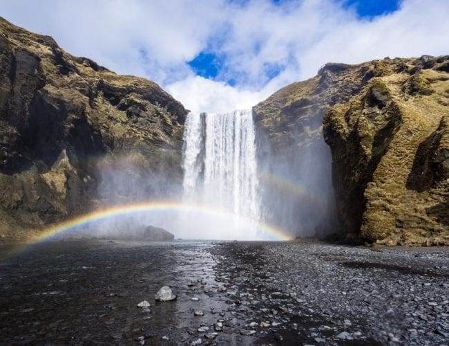 skogafoss iceland waterfall