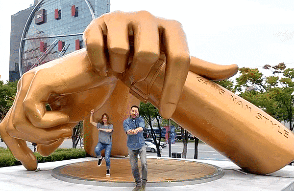 gangnam style dance at coex mall