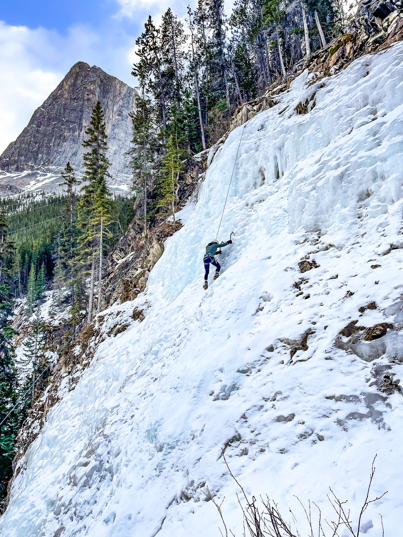 ice climbing upper falls junkyards